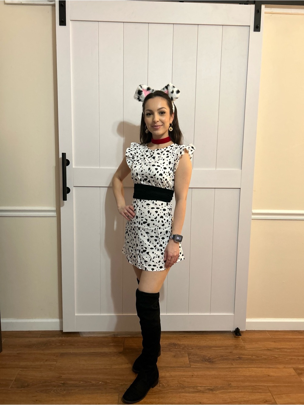 Dalmatian or cow Halloween costume.